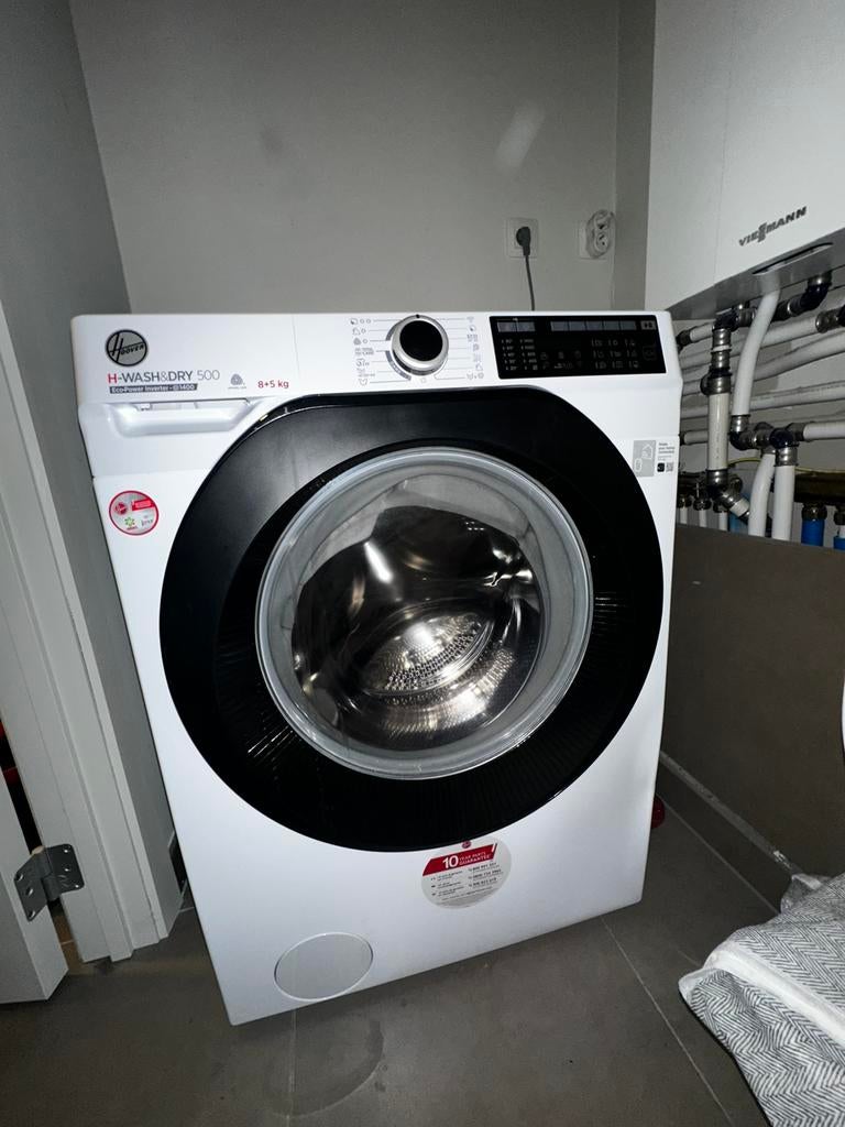 Hoover was-droogcombi 8/5kg – €400 (bespreekbaar), Elektronische apparatuur, Wasmachines, Ophalen, Zo goed als nieuw