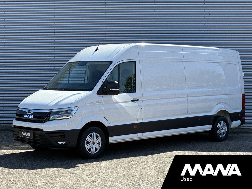 MAN TGE 35 2.0 3.180 L4H3 180PK NIEUW! LED Cruise Airco CarP, Auto's, Voorwielaandrijving, Stof, Gebruikt, Wit
