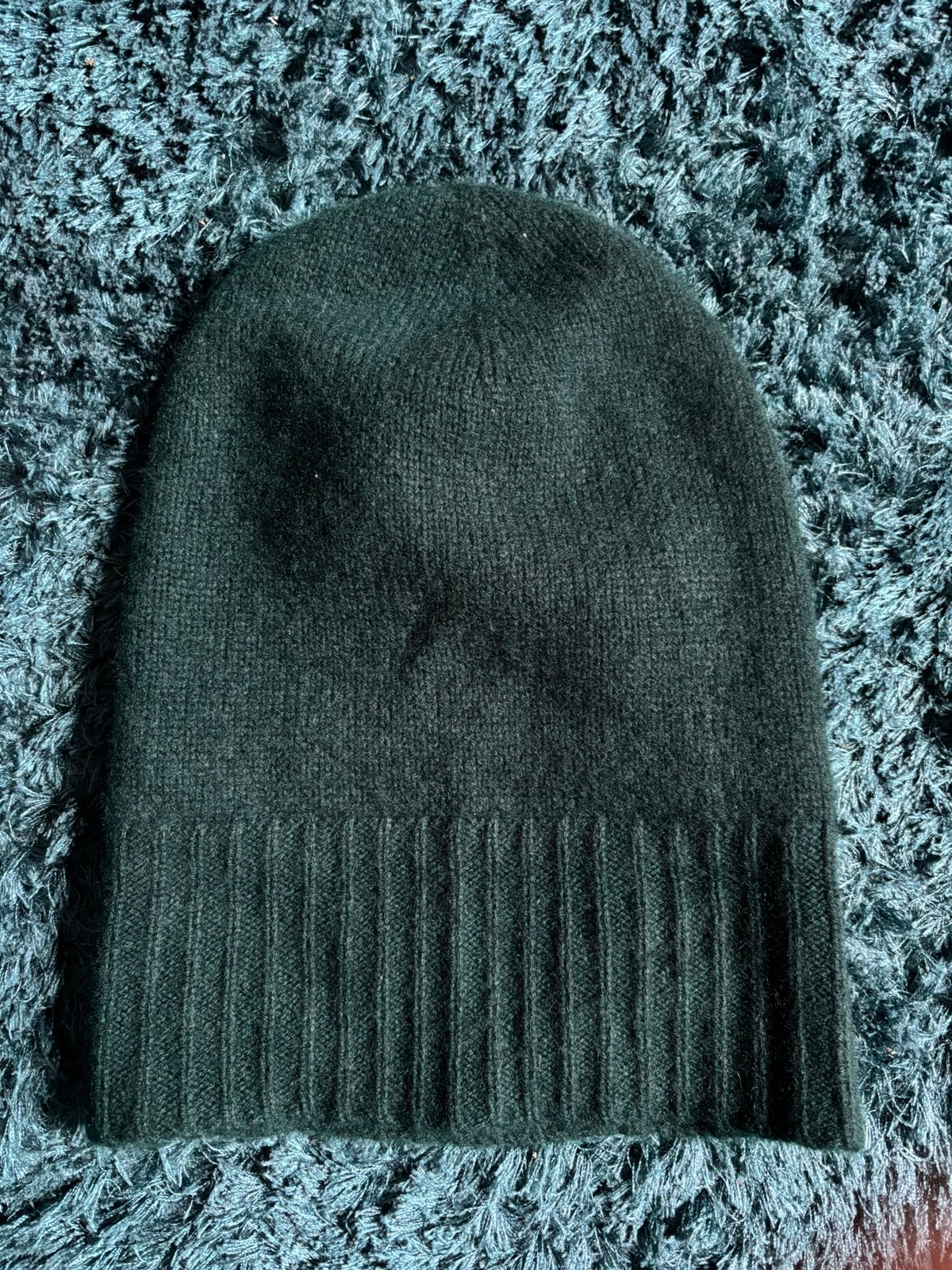 Bonnet 100 % cachemire Uniqlo vert – Excellent état, Enlèvement ou Envoi, Comme neuf, Bonnet