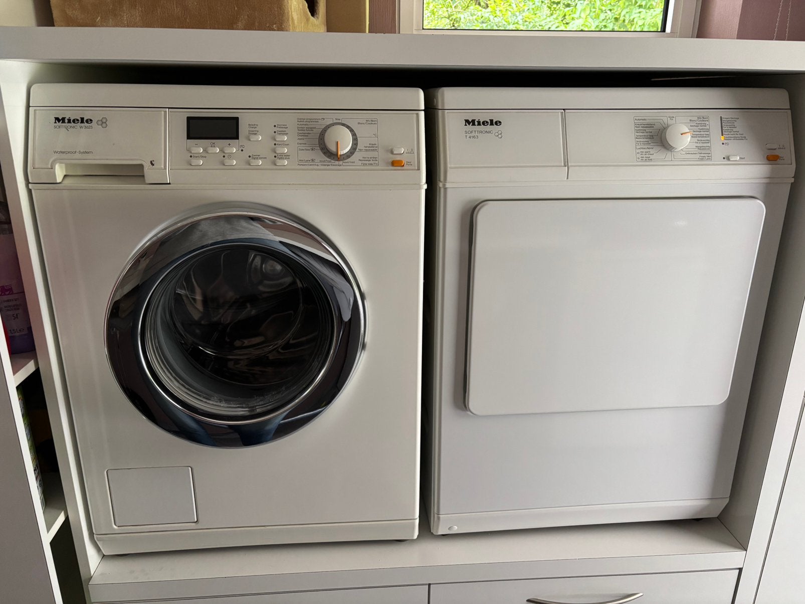 Miele wasmachine en droogkast, Ophalen, Gebruikt