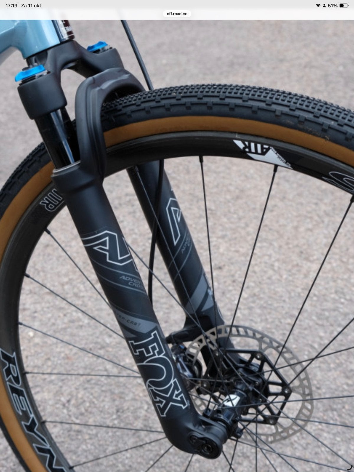 Gravelvoorvork FOX AX, Fietsen en Brommers, Ophalen, Zo goed als nieuw, Gravelbike, Voorvork