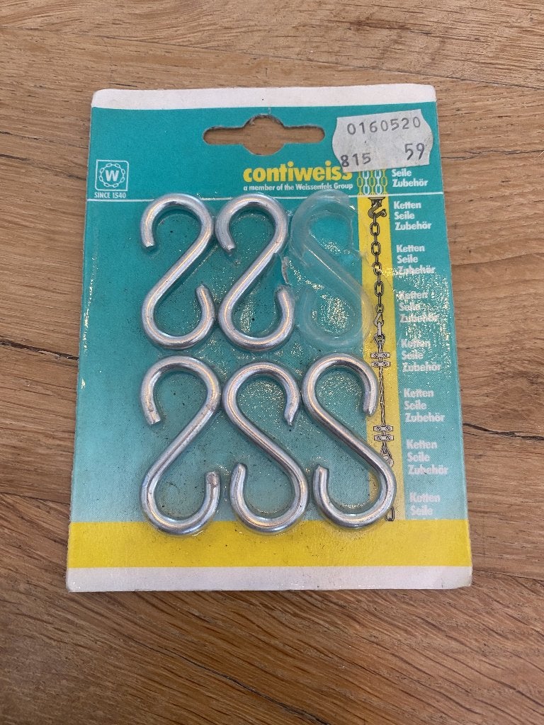 Verzinkte S-haken, Bricolage & Construction, Enlèvement ou Envoi, Comme neuf, Moins de 50 mm, Autres types