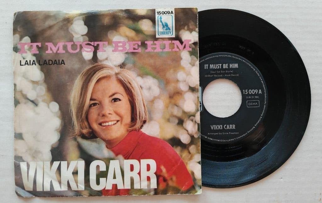 VIKKI CARR - It must be him (45t), Enlèvement ou Envoi, Comme neuf, 7 inch, R&B et Soul