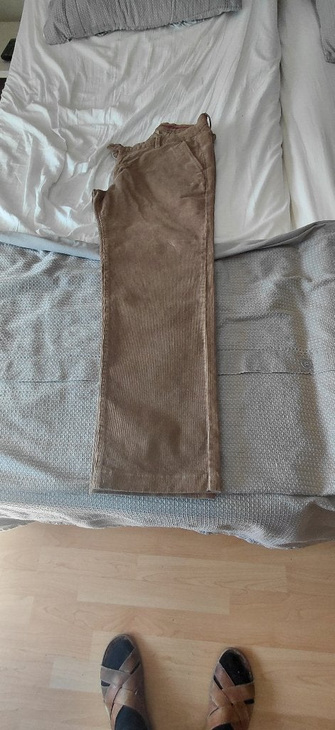 licht bruine floere broek van Sandfield maat36, Kleding | Heren, Bruin, Zo goed als nieuw, Maat 46 (S) of kleiner, Sandfield