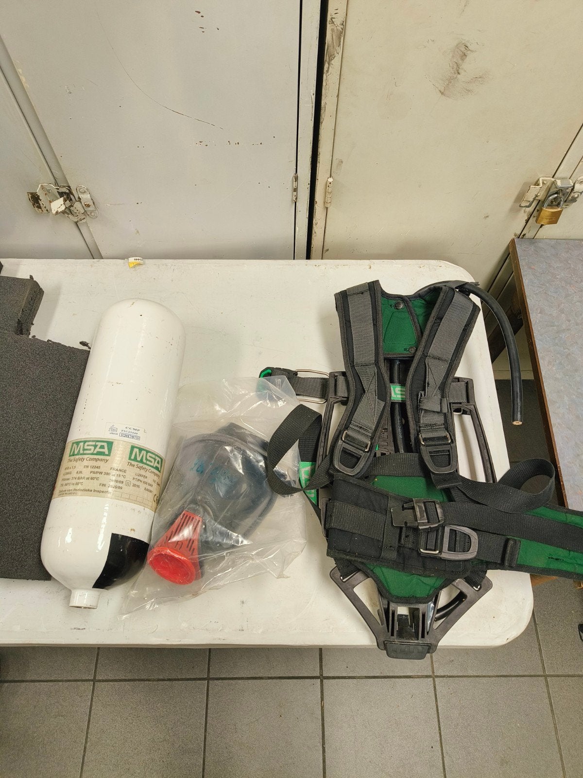 set MSA Sauer airmaxx, Bricolage & Construction, Enlèvement, Utilisé, Masques complets