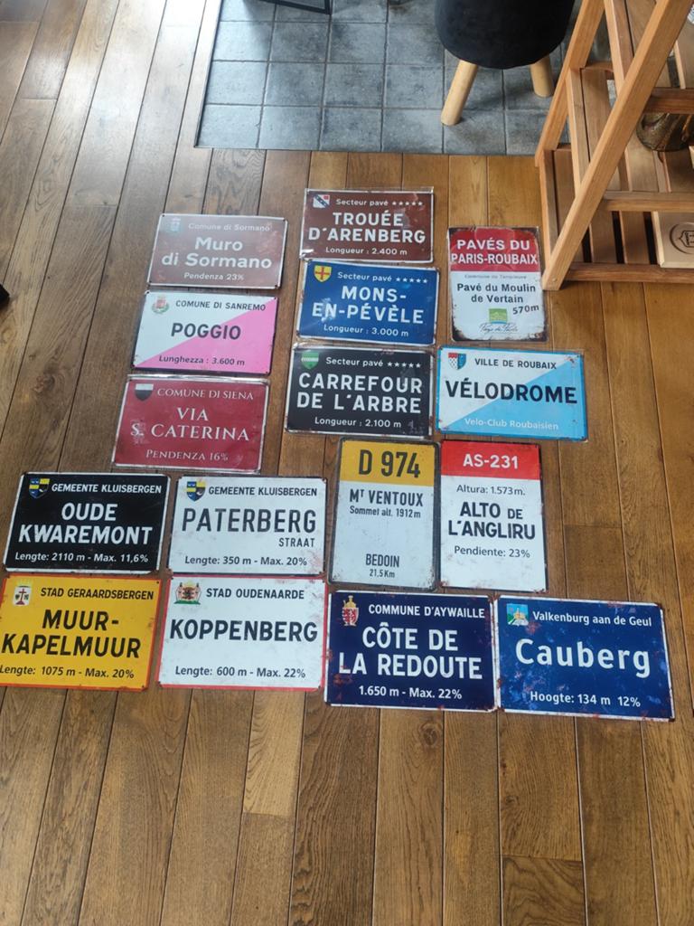 Plaques métalliques cyclisme. Voir annonce., Enlèvement ou Envoi