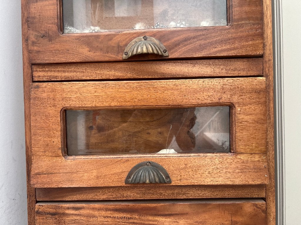 LADEKAST TEAK met 5 laden en uitschuifbaar blad, Teck, 25 à 50 cm, 5 tiroirs ou plus, Koloniaal