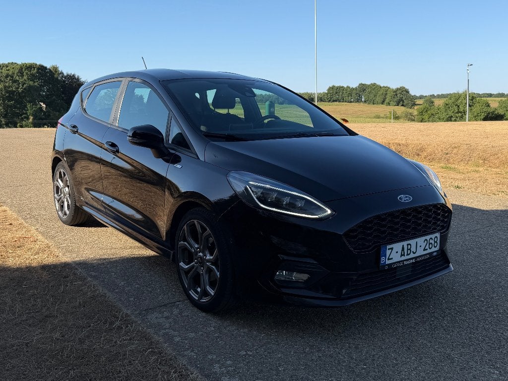Ford Fiesta ST-line- 06/2021 - 71800 km, Dealer onderhouden, Stof, Zwart, 5 zetels