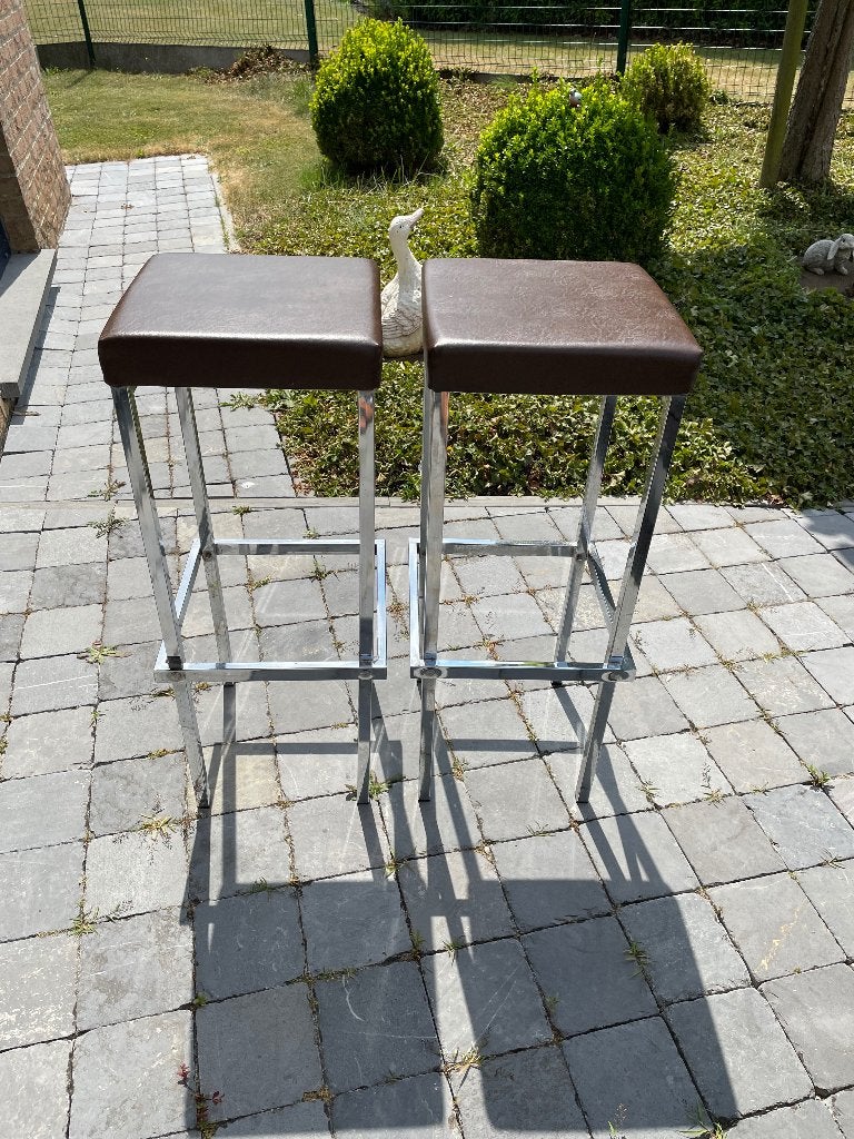 Bar kruk, Huis en Inrichting, Barkrukken, 2 krukken, Ophalen, Zo goed als nieuw, 60 tot 90 cm