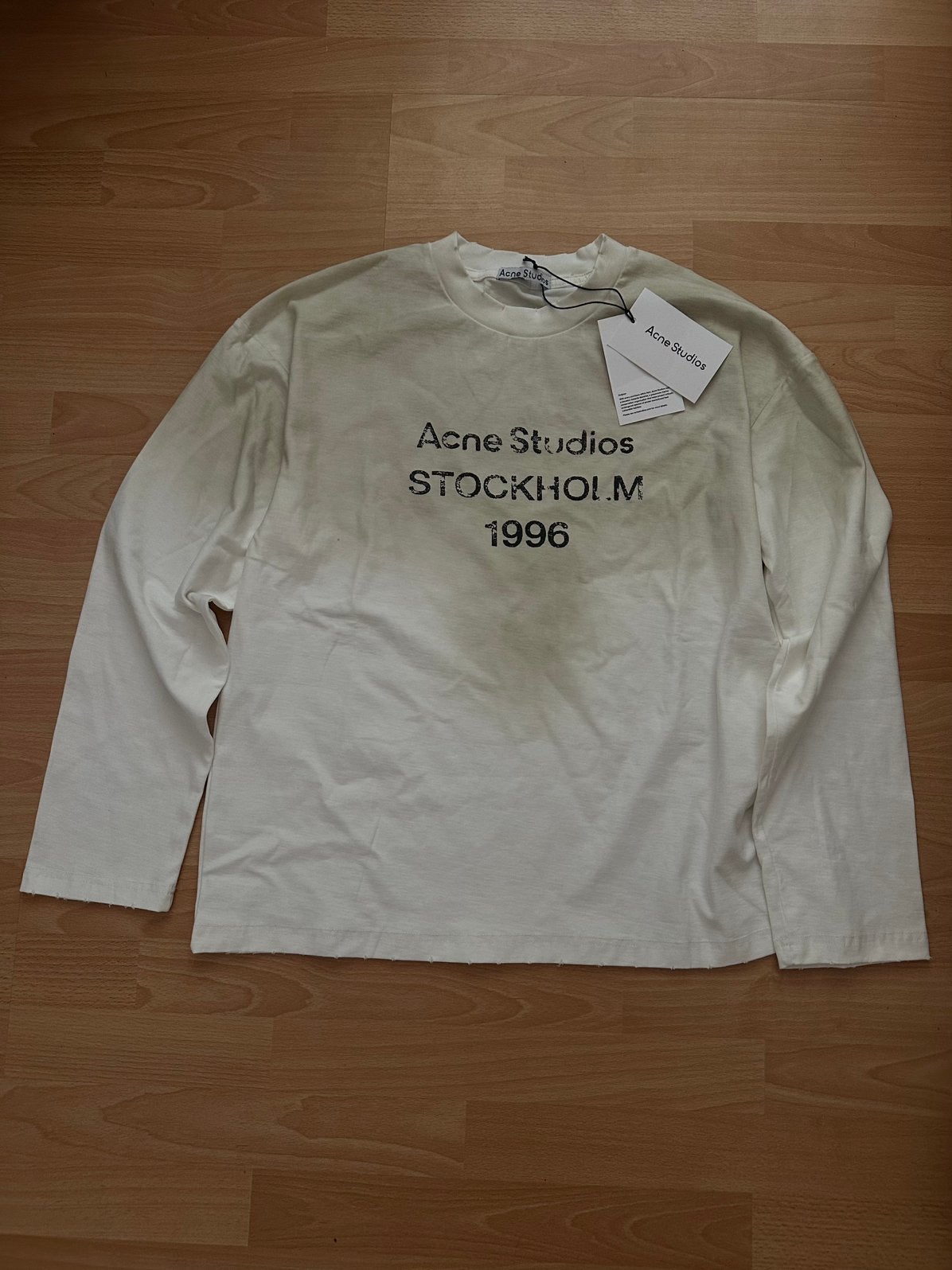 Longsleeve acne studio, Kleding | Dames, T-shirts, Maat 38/40 (M), Wit, Ophalen of Verzenden, Zo goed als nieuw