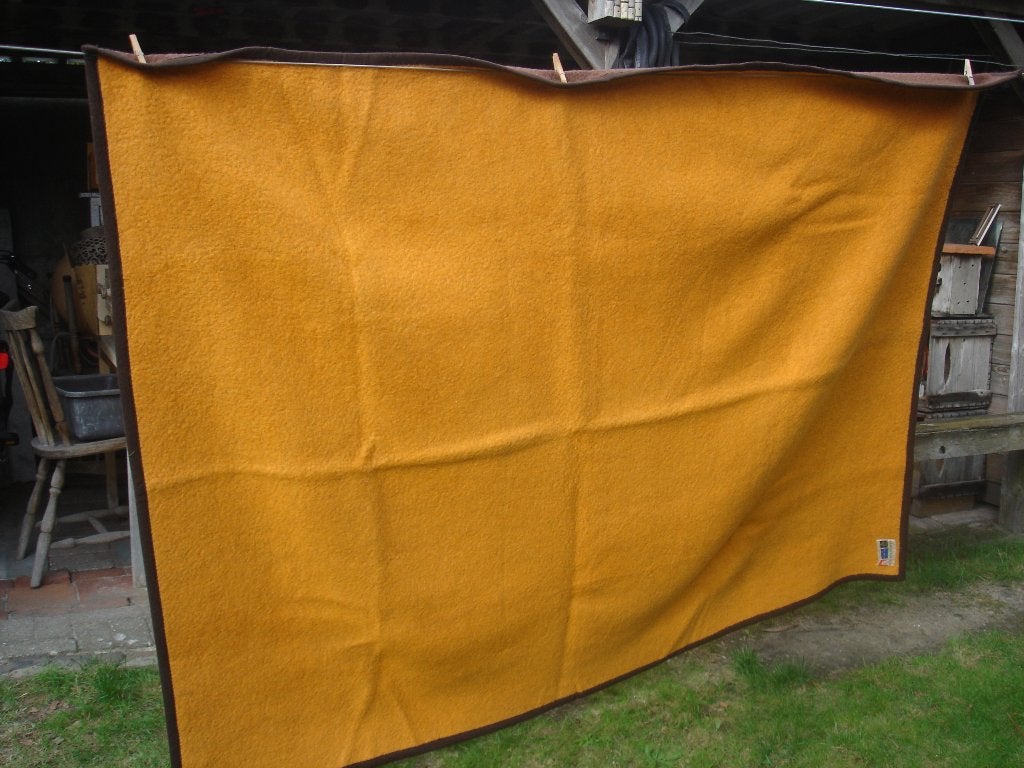 1 pers. 100% wollen deken -Didas, Autres marques, Brun, Enlèvement, Utilisé
