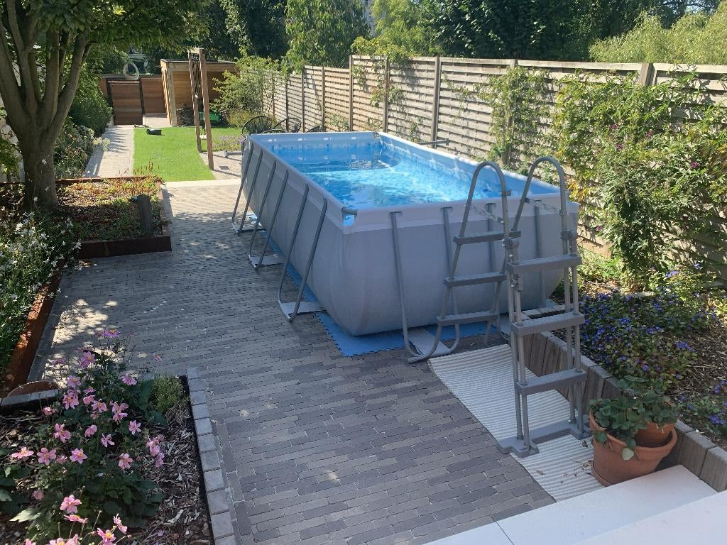 Bestway Power stalen rechthoekig zwembad, 4 op 2 op 1m. h., Ophalen, 200 tot 300 cm, 80 tot 120 cm, Zo goed als nieuw