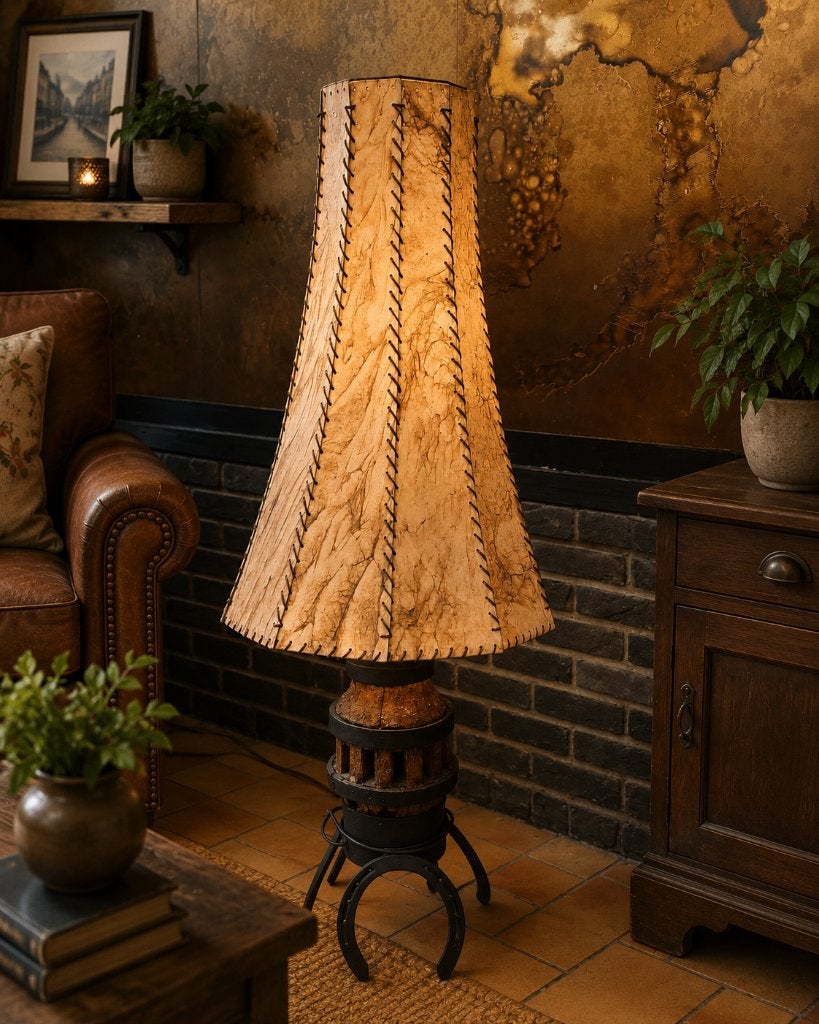 Unieke staande lamp, Huis en Inrichting, Ophalen, Gebruikt, 100 tot 150 cm