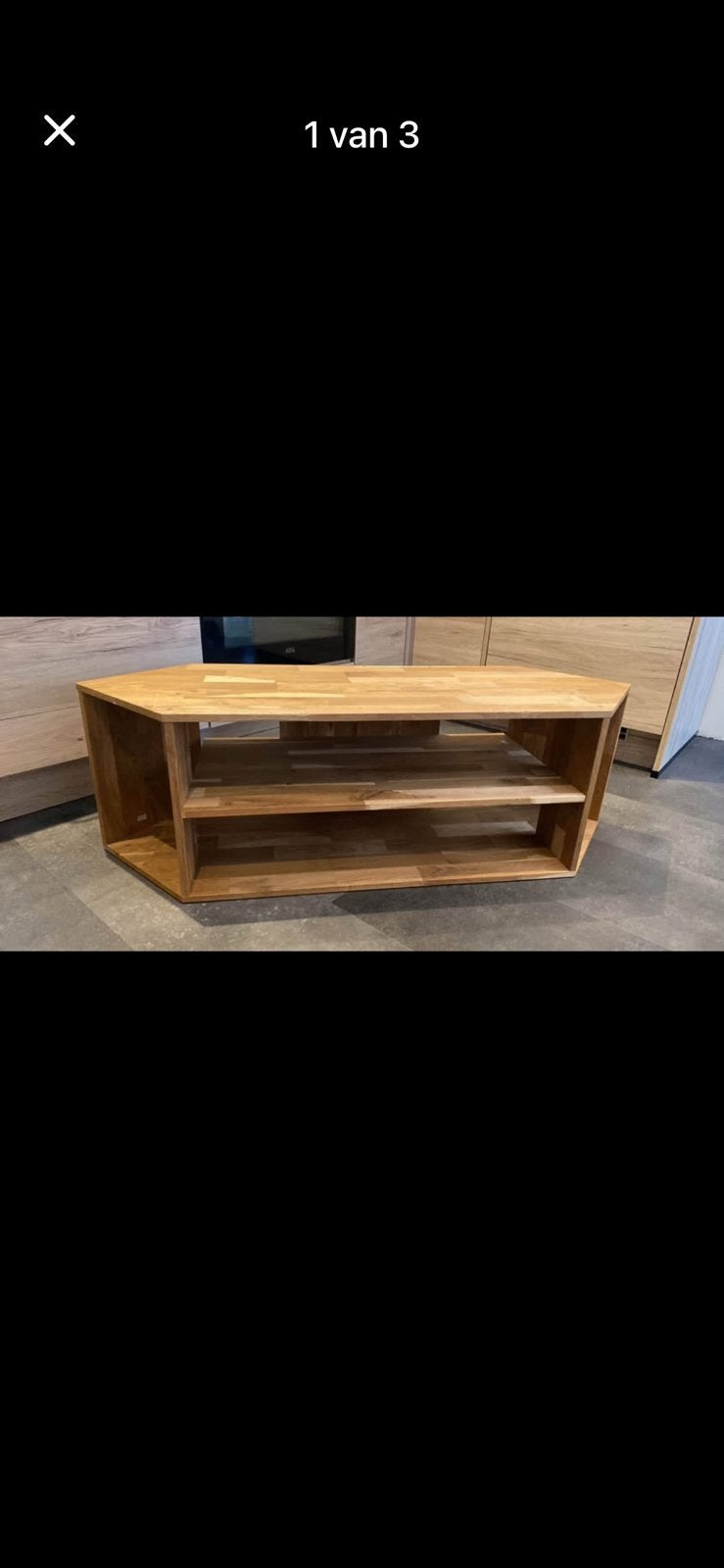 Tv hoekmeubel massief beukenhout, Huis en Inrichting, Ophalen