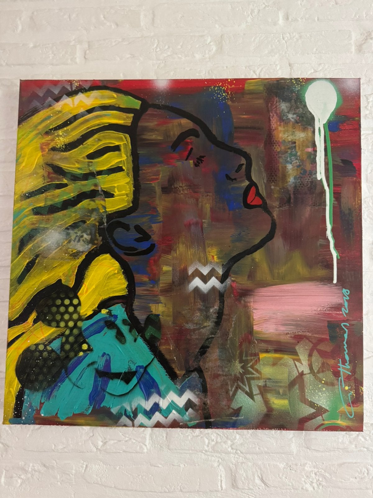Canvas door Gene Thomas, Enlèvement