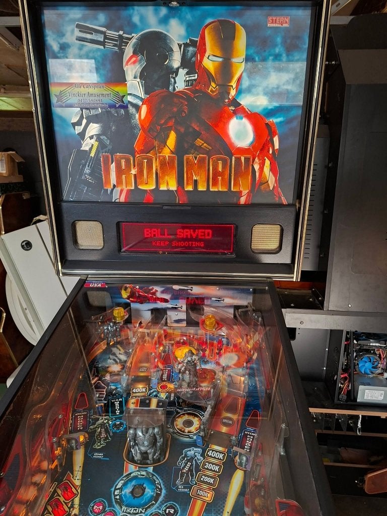 Stern Iron Man, Comme neuf, Enlèvement, Imprimante matricielle, Flipper (jeu)
