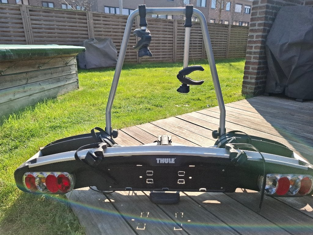 Thule fietsendrager voor 2 (elektrische )fietsen, Ophalen, Zo goed als nieuw, 2 fietsen, Trekhaakdrager