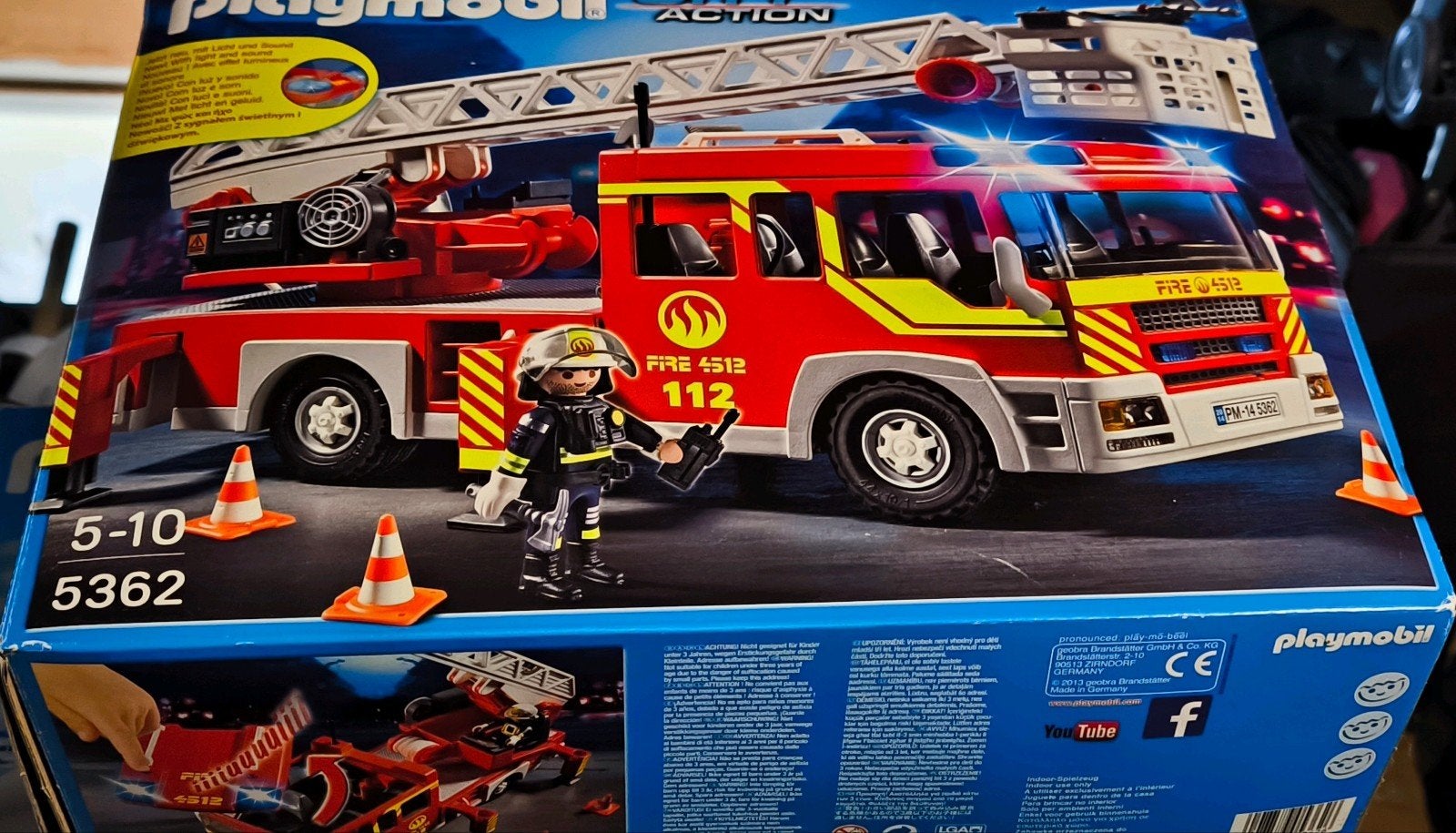 playmobil 5362 brandweerauto, Ophalen, Zo goed als nieuw