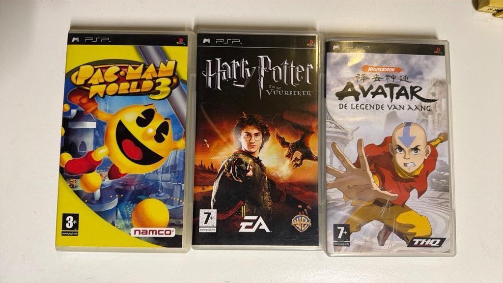 PSP Pac Man en Avatar spel en film Harry Potter, Ophalen of Verzenden, Zo goed als nieuw, Avontuur en Actie