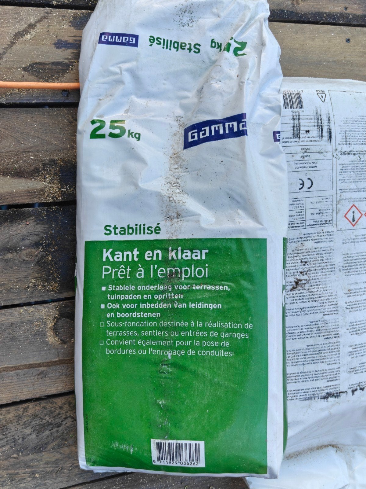 4x stabilise gamma 25kg, Doe-het-zelf en Bouw, Ophalen