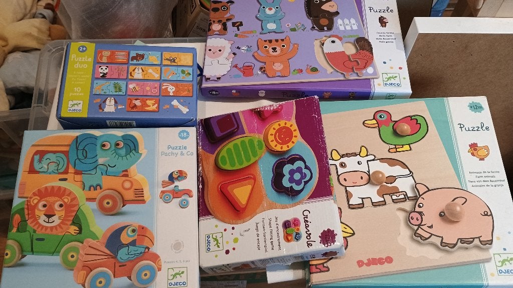 DJECO, plusieurs puzzles 1er âge, Enfants & Bébés, Enlèvement