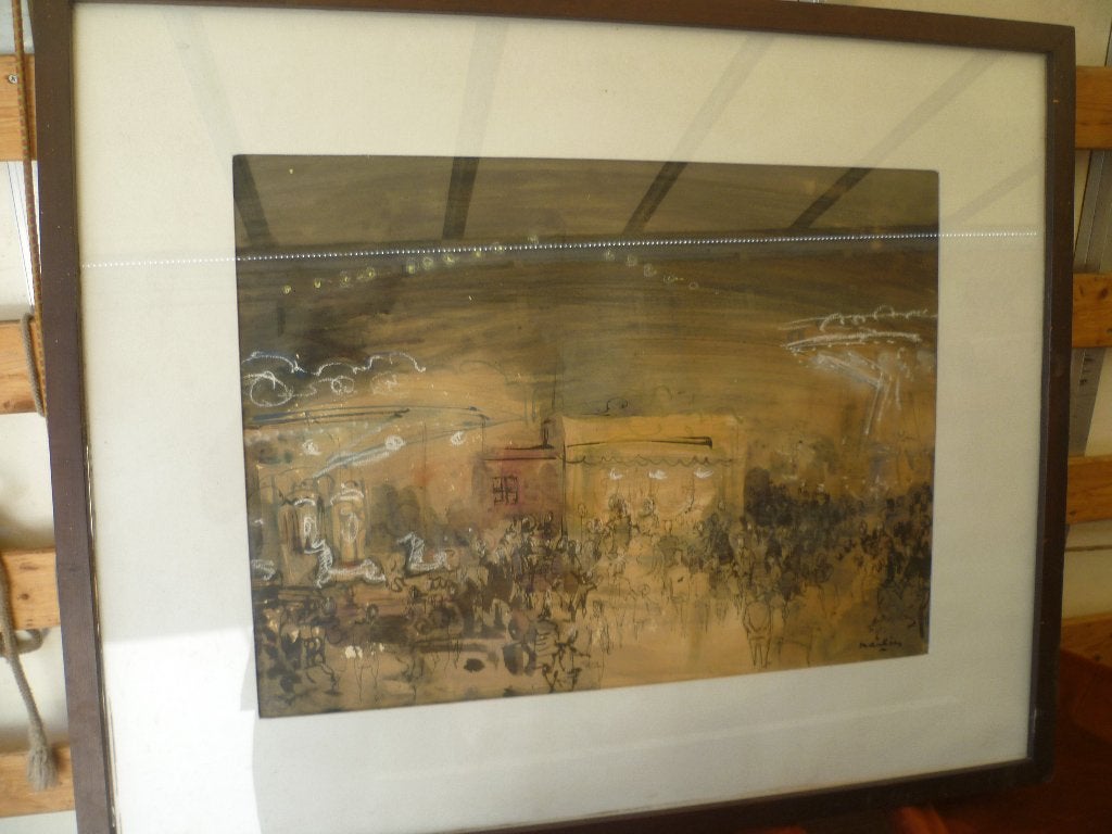 GR KADER MET AFB., Antiek en Kunst, Ophalen