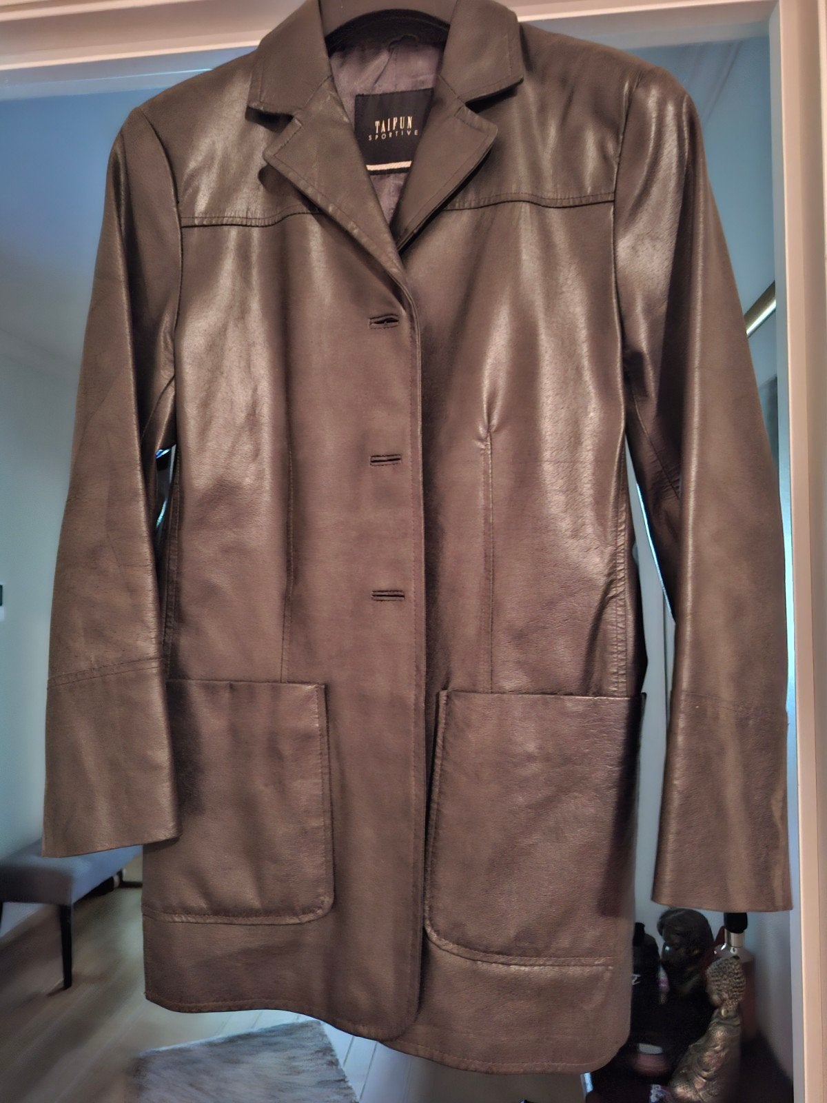 Leren vest, Ophalen of Verzenden, Maat 36 (S), Grijs