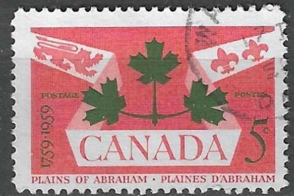 Canada 1959 - Yvert 315 - Bataille de Québec (ST), Envoi, Affranchi
