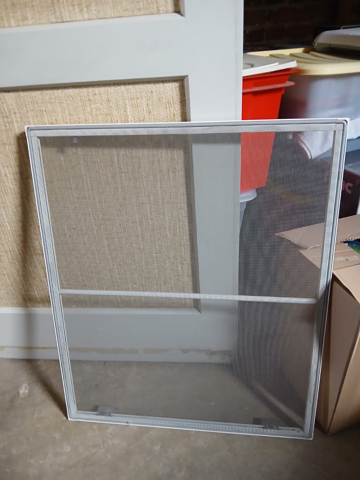 Fenêtre à poulet en PVC blanc avec moustiquaire, Bricolage & Construction, Enlèvement, Comme neuf