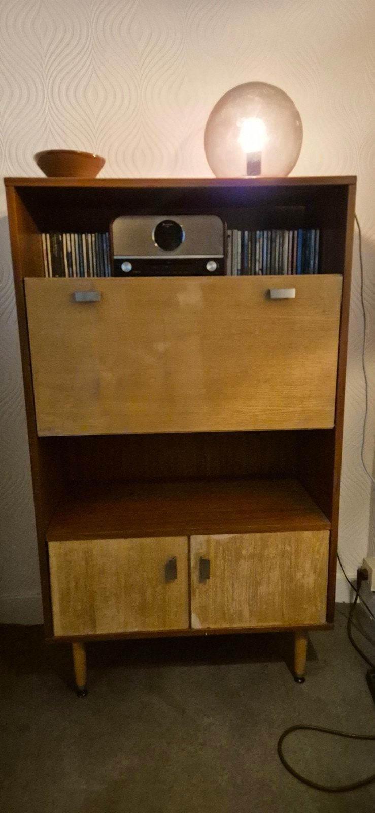 Vintage houten secreraire, Ophalen