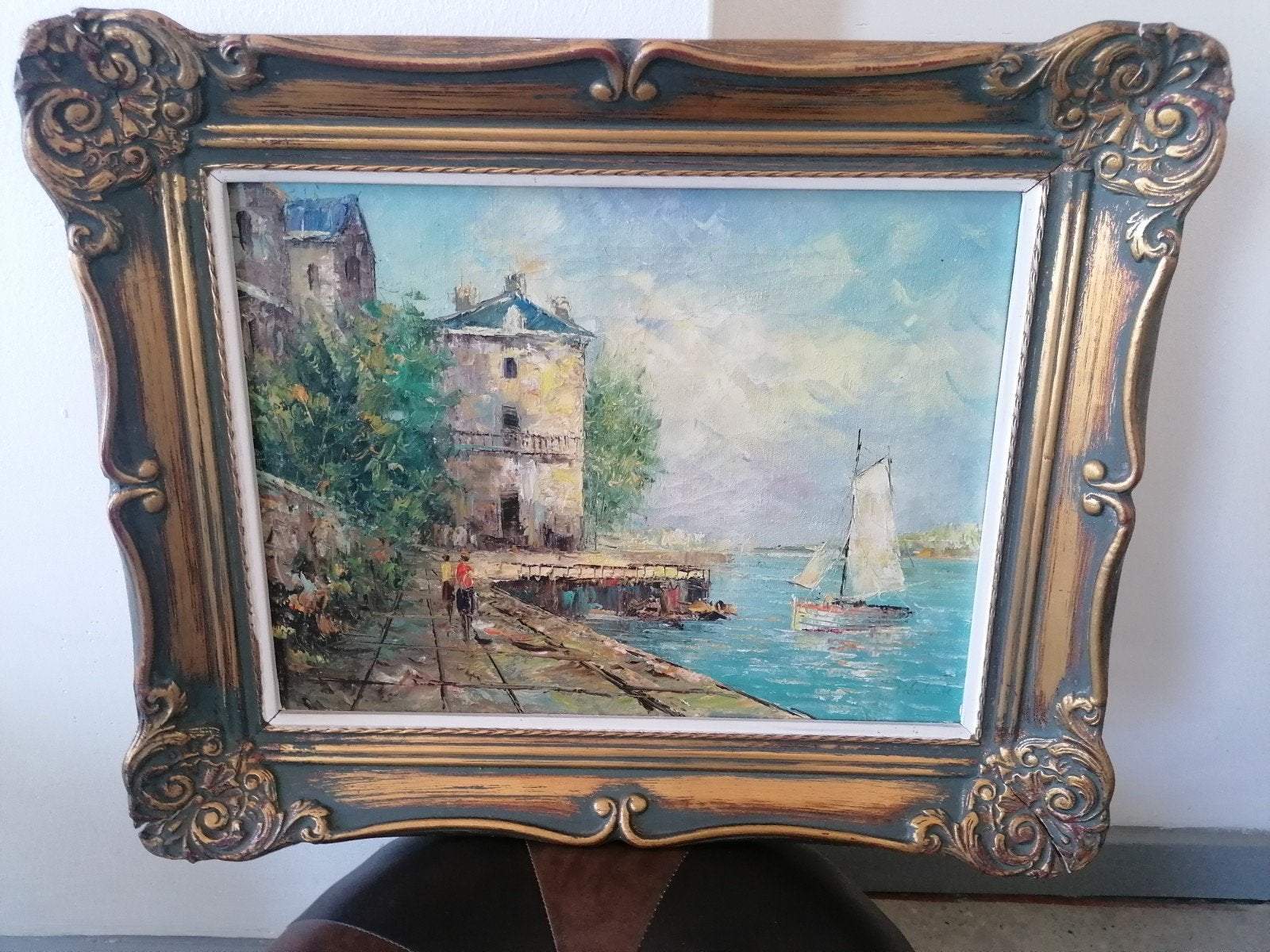 Peintre à l'huile originale signé, Enlèvement ou Envoi