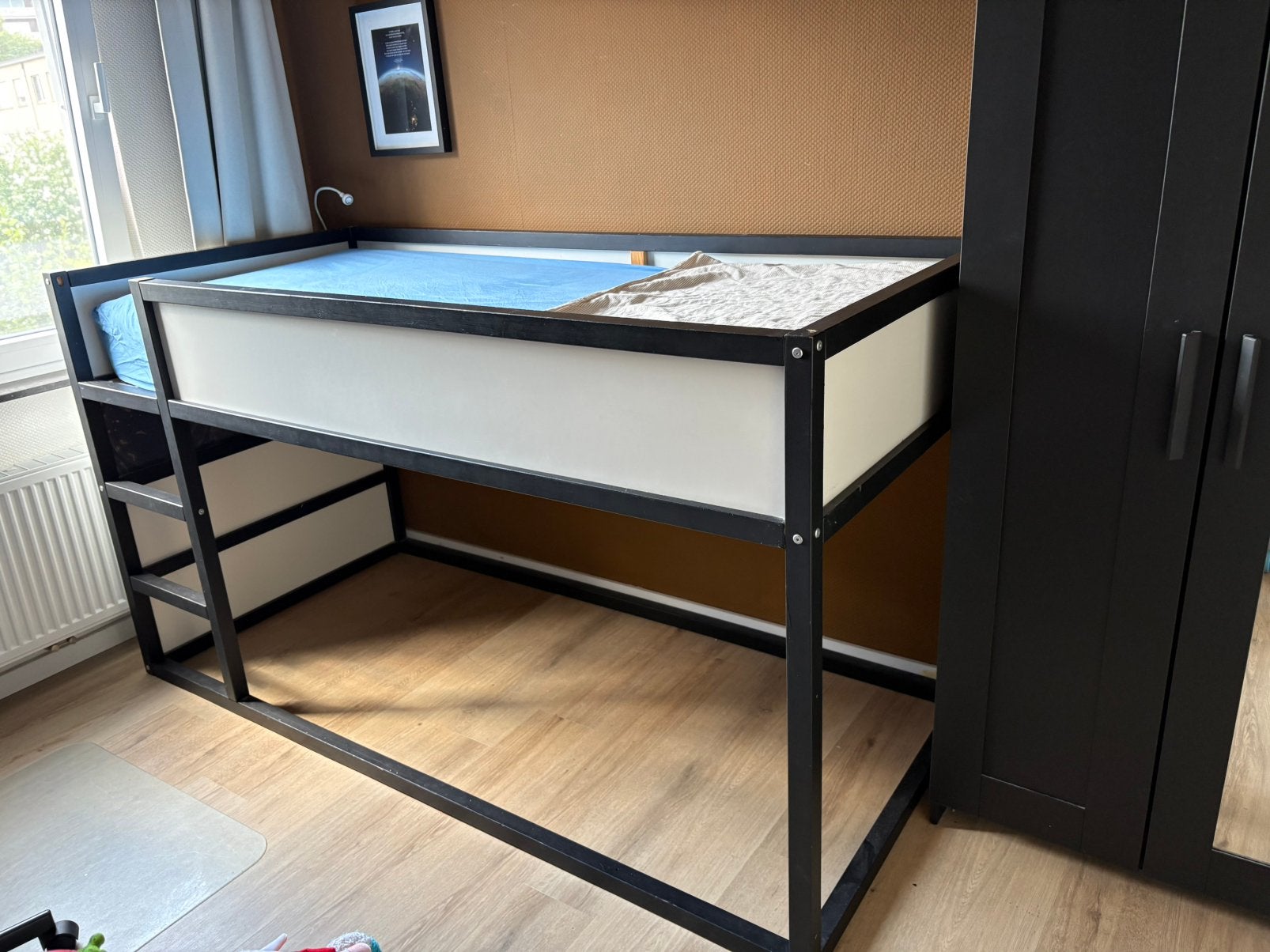 IKEA KURA keerbed hoogslaper, Enfants & Bébés, Chambre d'enfant | Lits superposés & Lits mezzanines, Enlèvement, Comme neuf, Lit mezzanine