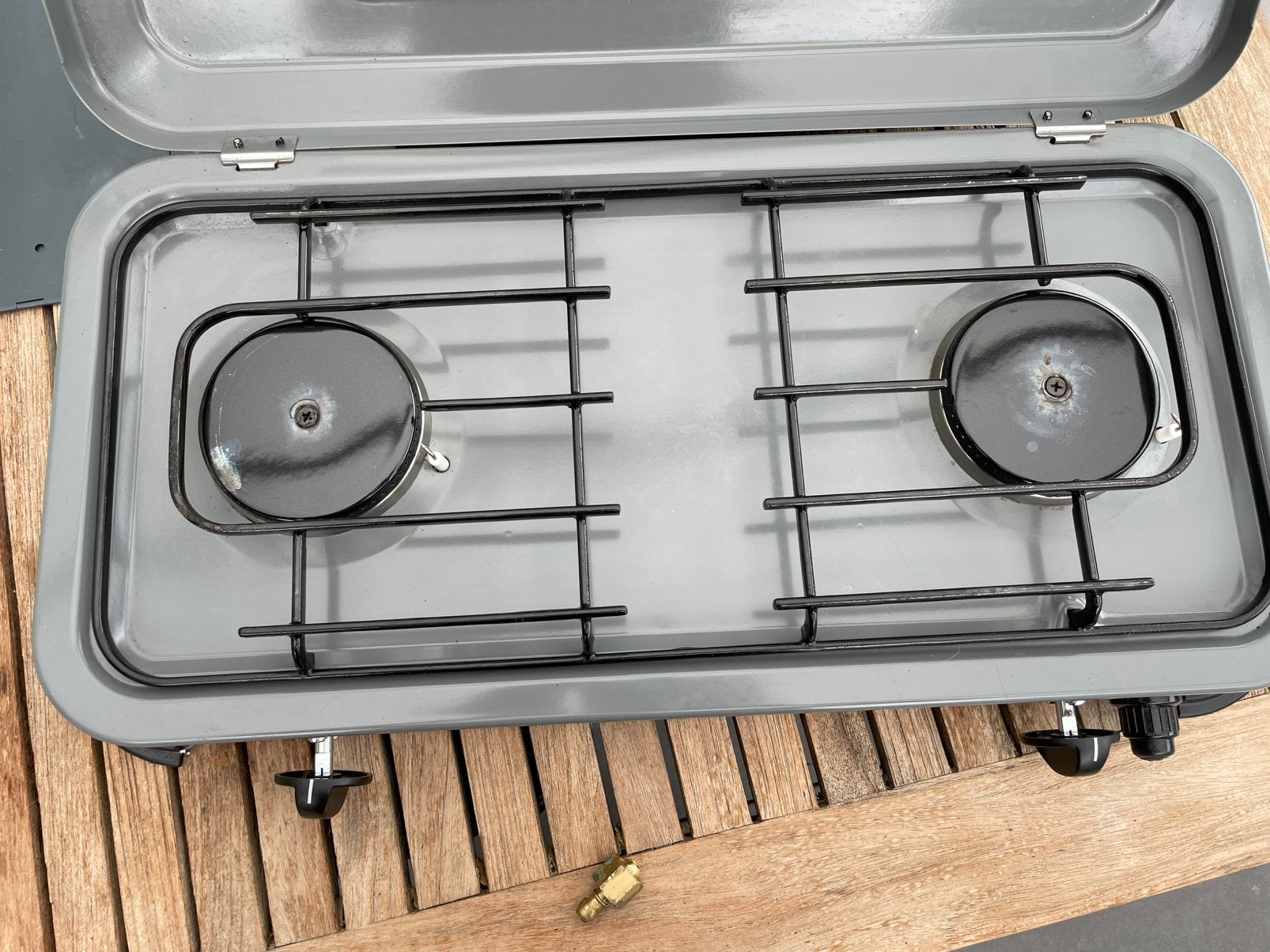 Gas kooktoestel met automatische ontsteking, Caravans en Kamperen, Kampeeraccessoires, Ophalen, Zo goed als nieuw