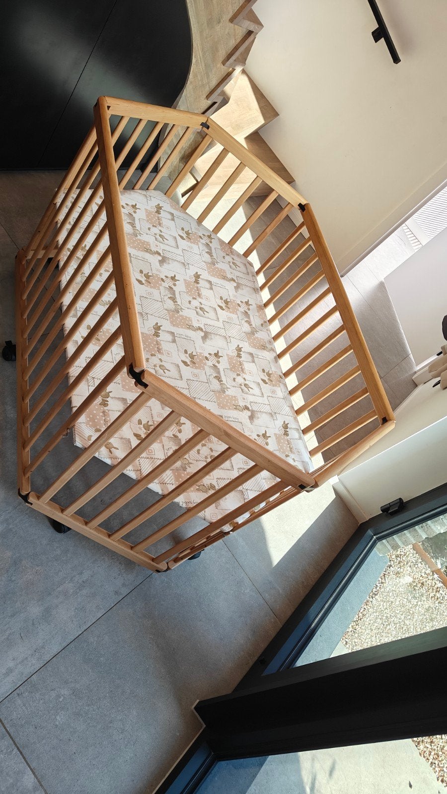 babypark met matras, Enlèvement, Comme neuf, Autres formes, Réglable en hauteur