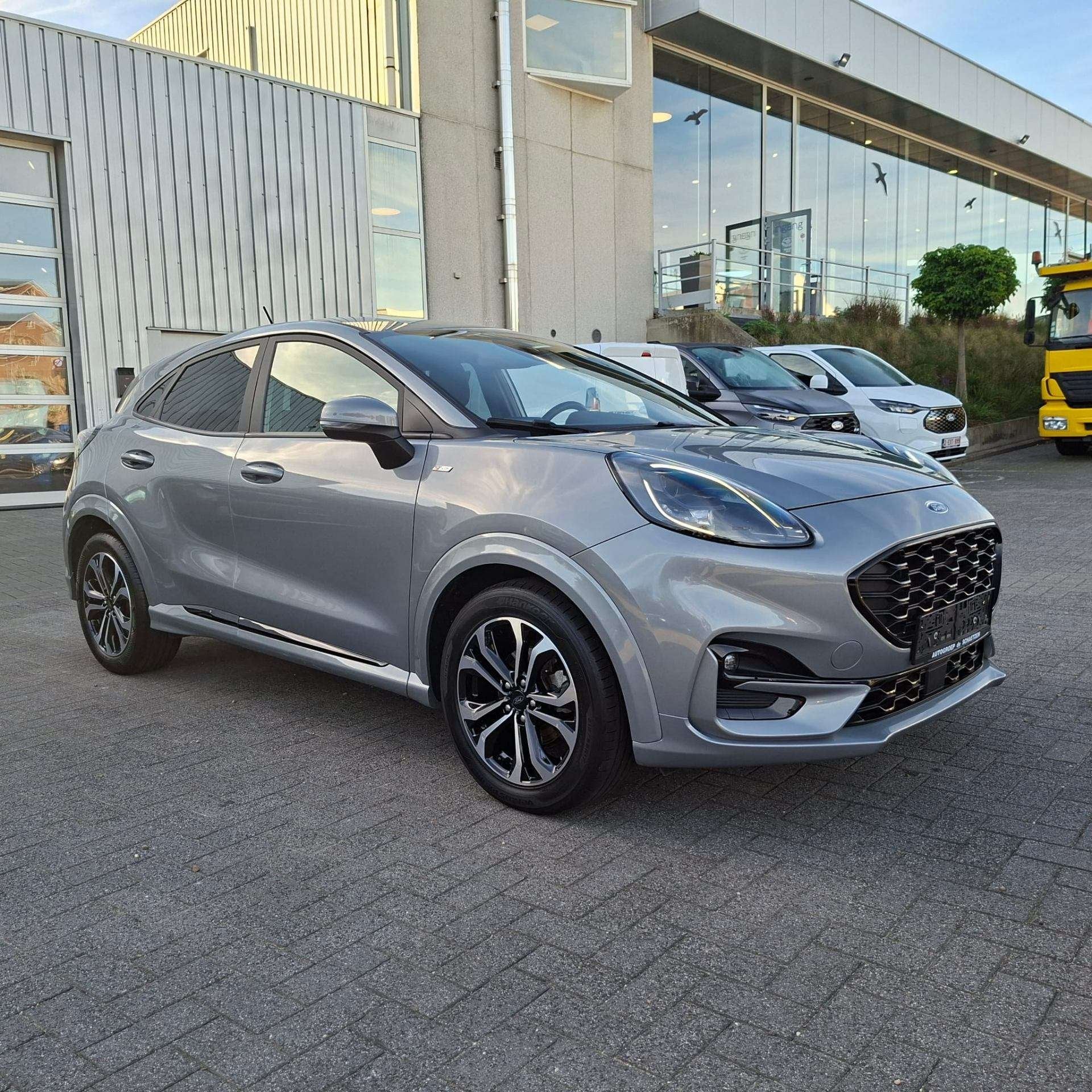 Ford Puma ST-Line 1.0mHEV 125PK 6v Manueel Solar Silver / Wi, Auto's, 121 g/km, Stof, Bedrijf, SUV of Terreinwagen