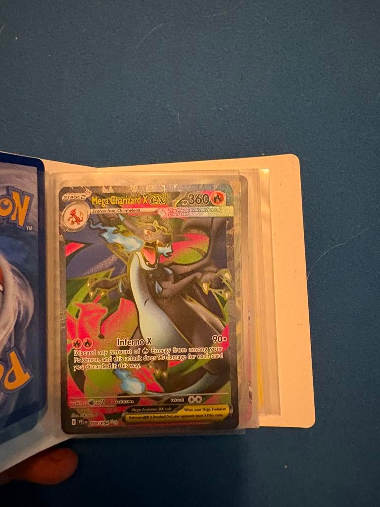 Pokemon kaart mega charizard x ex, Ophalen, Zo goed als nieuw