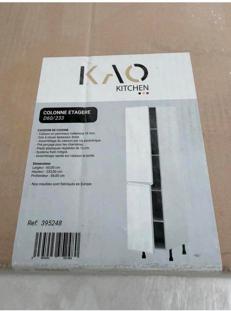 Nouveau meuble de cuisine blanc mat, Enlèvement, Comme neuf, Blanc