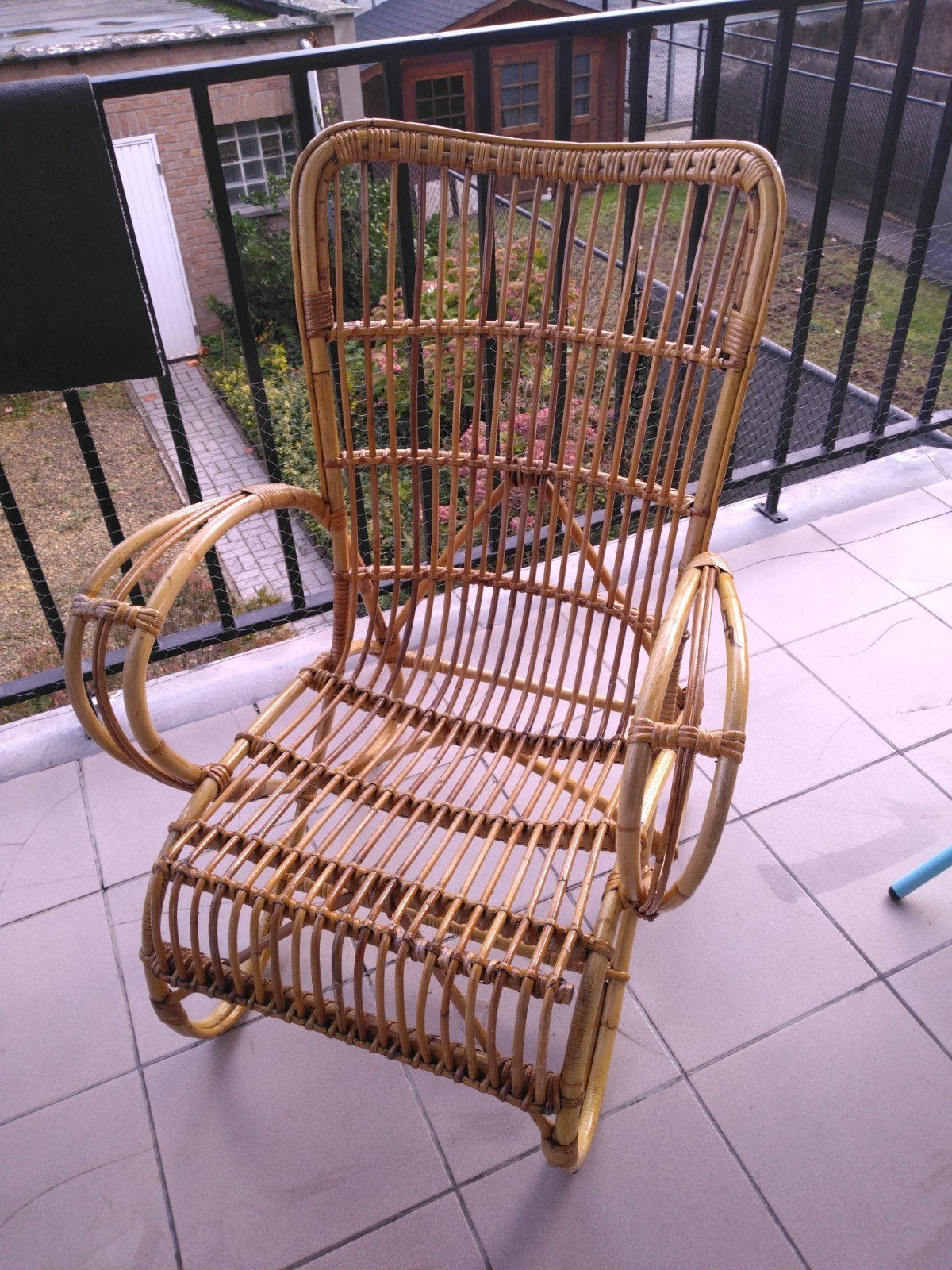 rotan lounge stoel , Rohe Noordwolde, Ophalen, Zo goed als nieuw, Rohe Noordwolde , rotan , bamboe ,, 50 tot 75 cm