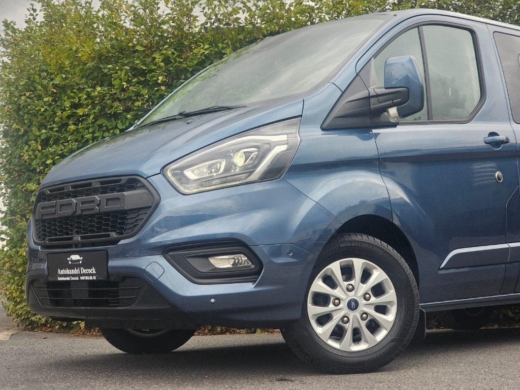 Ford transit custom 2l diesel L2 DUBBELE CABINE | AUTOMAAT, Dealer onderhouden, Stof, 1995 cc, 1650 kg