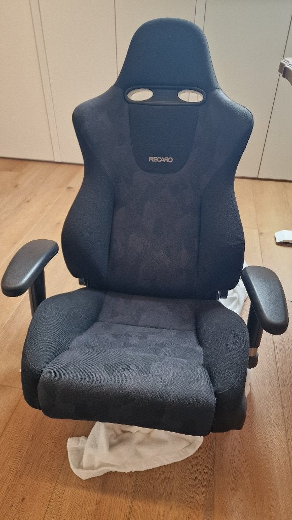 Siège (de bureau) Recaro, avec piètement sur roulettes, Comme neuf, Enlèvement, Ergonomique, Chaise de bureau