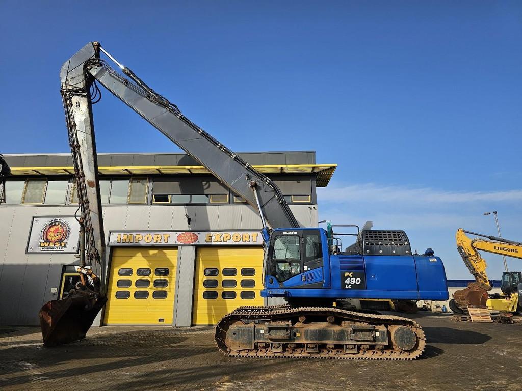 Komatsu PC490 Long Reach WE1606, Zakelijke goederen, Machines en Bouw | Kranen en Graafmachines, Graafmachine