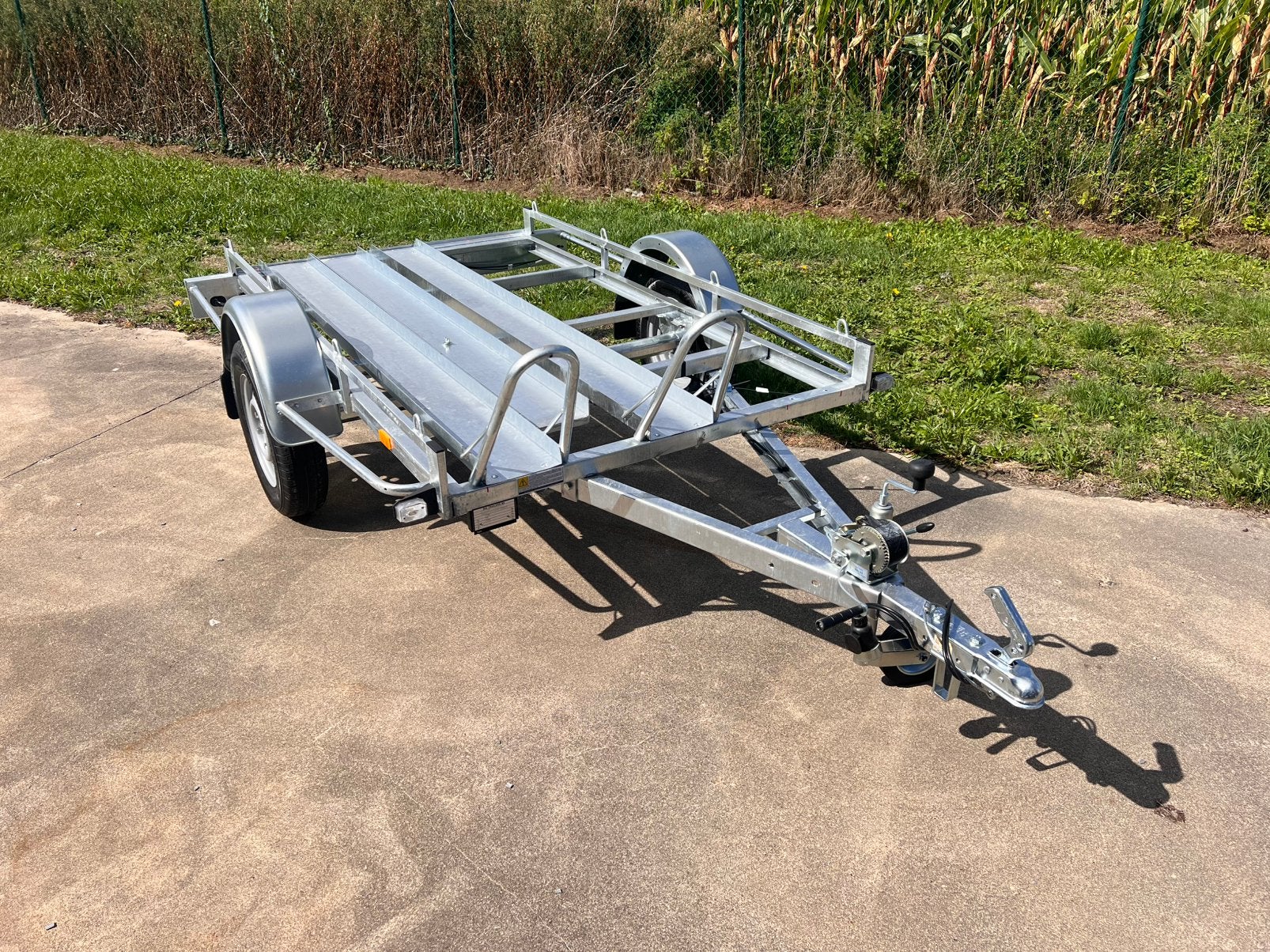 Motor, scooter aanhangwagen remorque te huur, Motoren, Ophalen, Nieuw