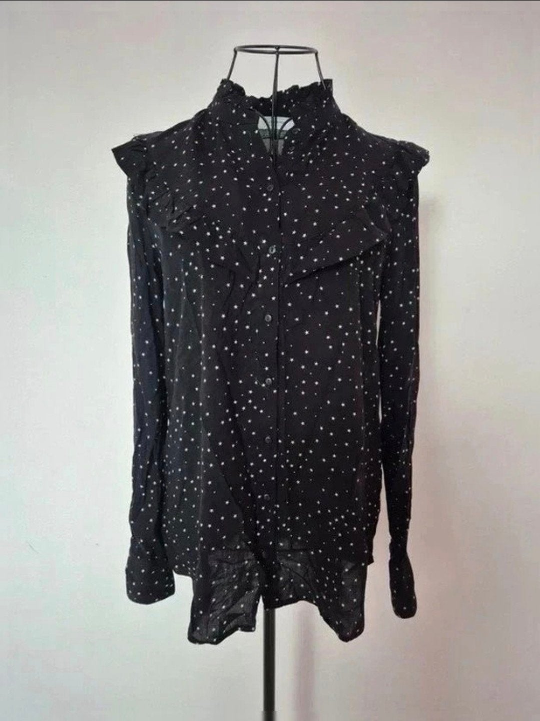 Chemisier Promod XS, Kleding | Dames, Blouses en Tunieken, Zwart, Zo goed als nieuw, Maat 34 (XS) of kleiner, Promod