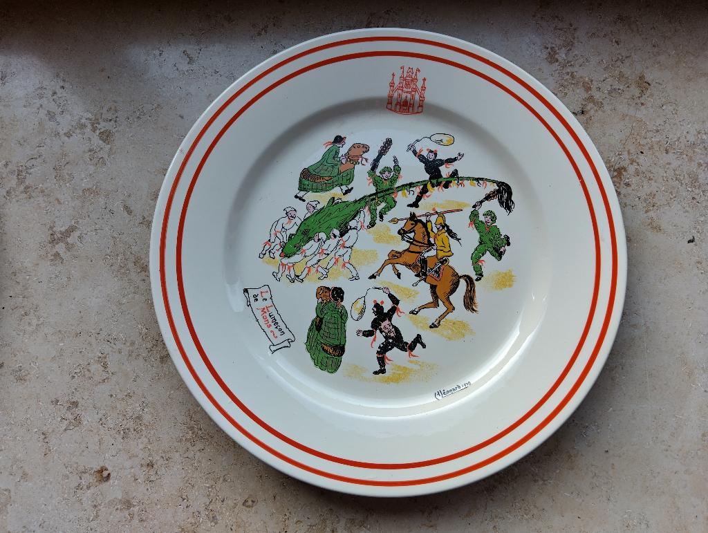 Boch assiette des acteurs du Lumeçon, Envoi