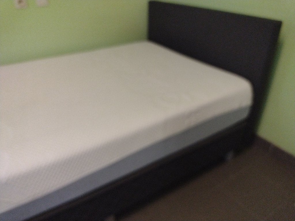 Bed+kwaliteits matras 1,20 x 2 m, Huis en Inrichting, Ophalen, Gebruikt, Twijfelaar, 120 cm