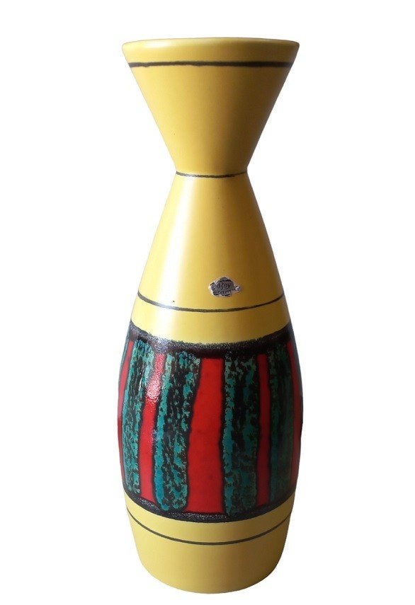 Bay Germany vaas Bodo Mans-W-G 1960's, Antiek en Kunst, Ophalen