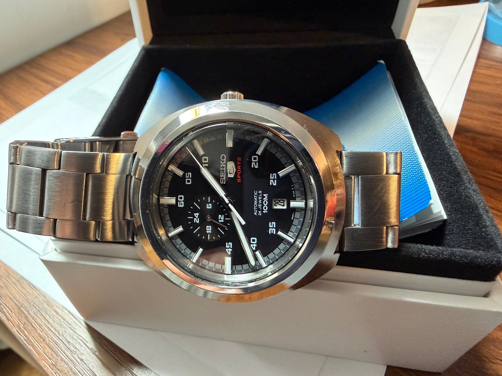 Seiko 5 Helmet, Seiko, Enlèvement ou Envoi, Acier, Acier