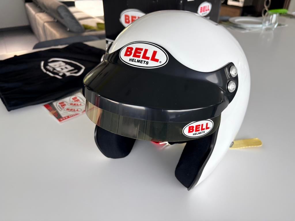 Casque Bell Mag 1 Hans (pas FIA), Motoren, Kleding | Motorhelmen, Ophalen, L