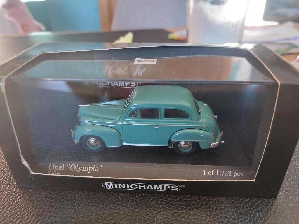 Minichamps Opel Olympia de 1952 Green 1/43, Hobby en Vrije tijd, Modelauto's | 1:43, Ophalen of Verzenden, Nieuw, Auto, MiniChamps
