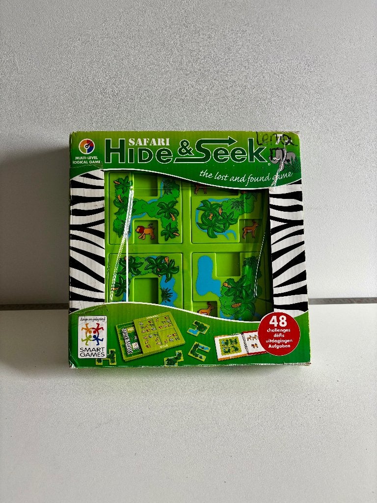 Smart Games Safari hide & seek - als nieuw, Hobby en Vrije tijd, Ophalen of Verzenden, Zo goed als nieuw, Smart Games
